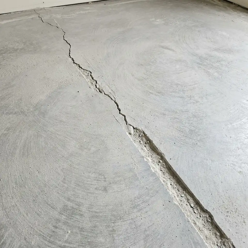The prep stage of a resin floor pour